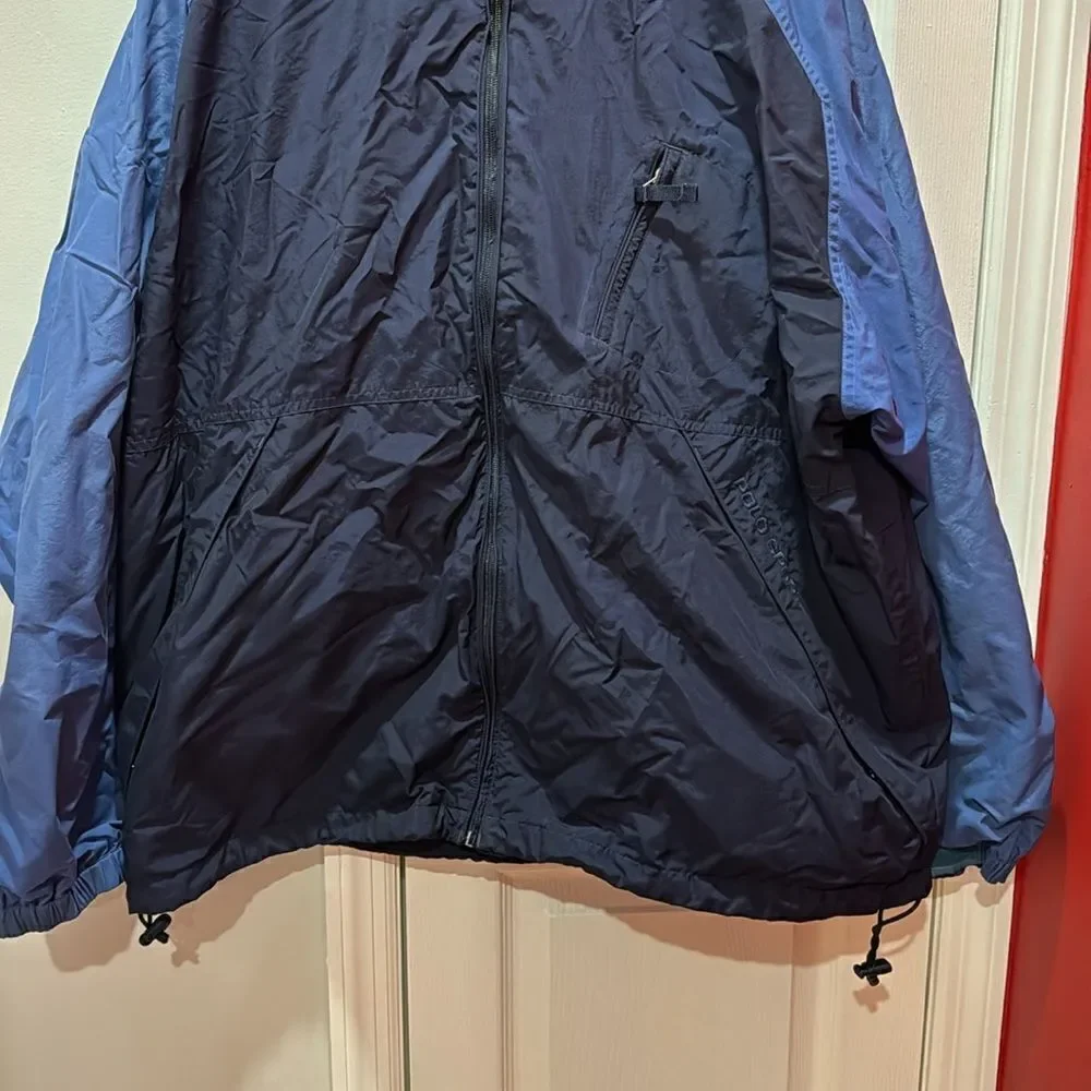 Polo Sport‎ Ralph Lauren Vintage Men's Navy and Blue Jacket size XXL